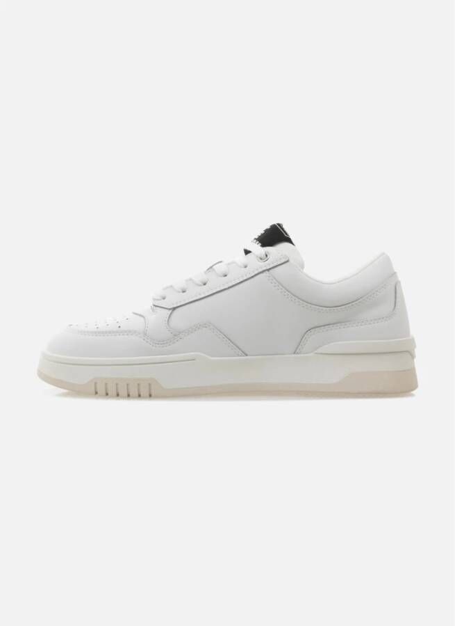 Off The Pitch Zachte Action Leren Sneakers Wit Zwart