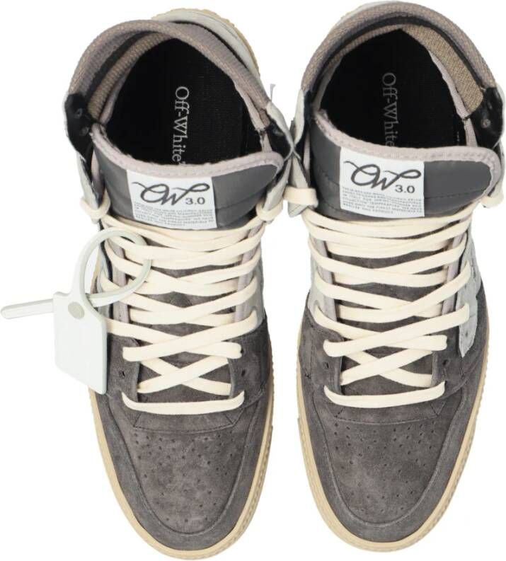 Off White 3.0 Off Court hoge sneakers Gray Heren