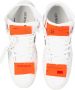 Off White Leren sneakers met stoffen inzetstukken White Heren - Thumbnail 6