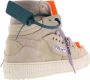 Off White Suede Canvas Off Court Sneakers Beige Dames - Thumbnail 5