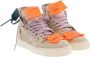 Off White Suede Canvas Off Court Sneakers Beige Dames - Thumbnail 6