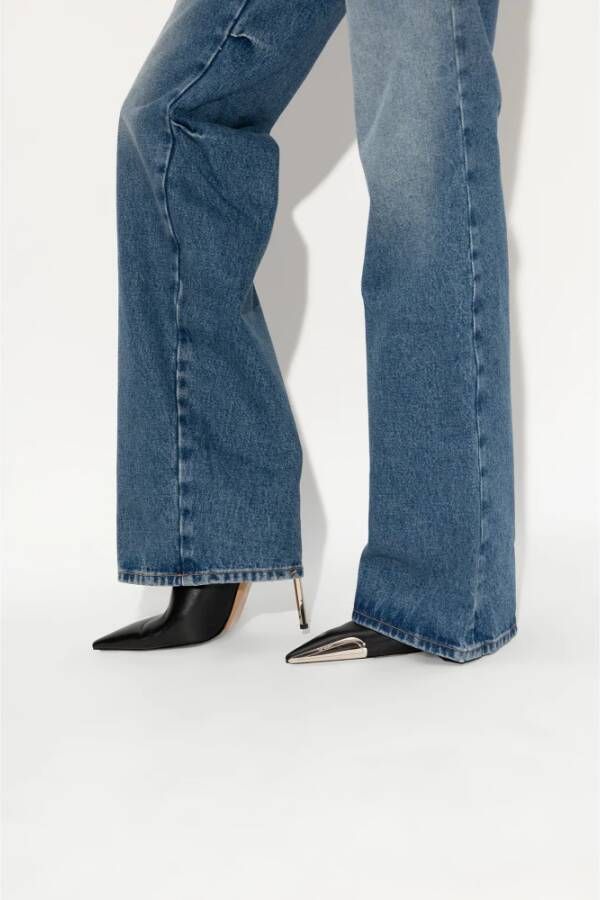 Off-White Allen Frame leren muiltjes Zwart - Foto 2
