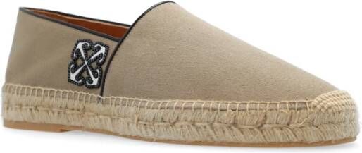 Off-White Anglette espadrilles met pijl applicatie Beige - Foto 4