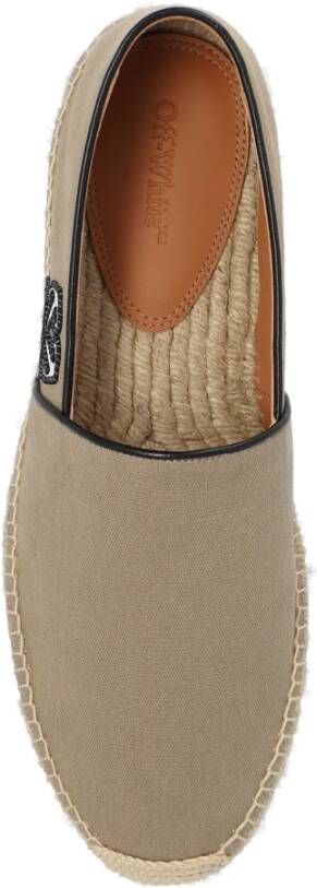 Off-White Anglette espadrilles met pijl applicatie Beige - Foto 6
