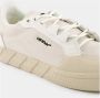 Off White Beige Leren Sneakers - Thumbnail 2