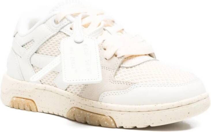 Off White Bianco Beige Sneakers Stijlvol Comfort