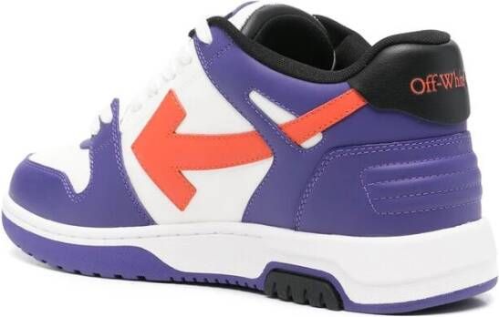 Off White Blauwe Oxford Sneaker met Zip Tie Blue Heren