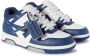 Off White Donkergrijze Zwarte Leren Sneakers Blue Heren - Thumbnail 2