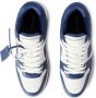 Off White Donkergrijze Zwarte Leren Sneakers Blue Heren - Thumbnail 4