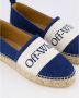 Off White Blauw Wit Bookish Espadrille Schoenen - Thumbnail 2