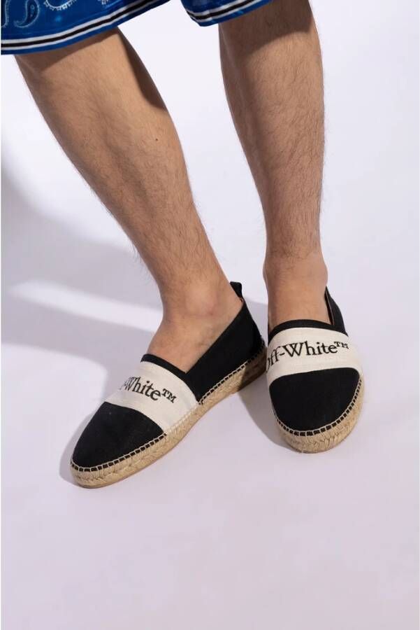 Off White Boekachtige espadrilles Black Heren