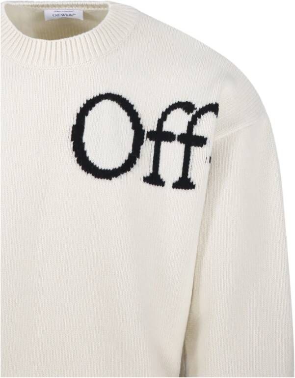 Off White Bookish Shared Knitwear Crewneck