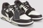 Off White Bruine Leren Sneakers met Gel-inzetstukken - Thumbnail 2