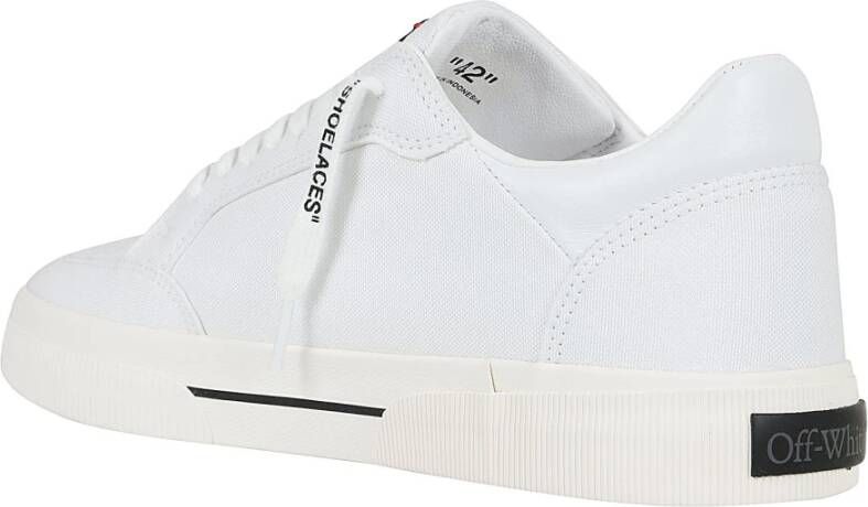 Off White Canvas Arrows Patch Sneakers White Heren