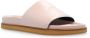 Off-White Leren slippers met logoprint Beige - Thumbnail 5