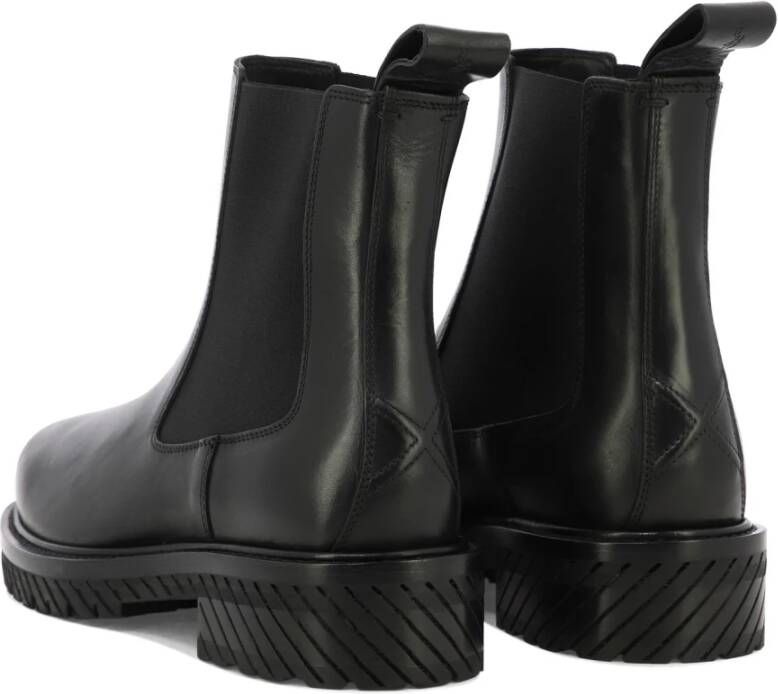Off White Combat Enkellaarzen Black Heren