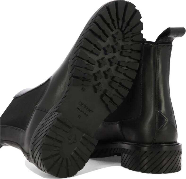 Off White Combat Enkellaarzen Black Heren