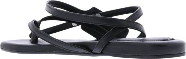 Off White Dames Flat Sandal with tag Black Dames