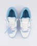 Off White Witte Sneakers Verhoog Stijl Luxe Mix Blue Dames - Thumbnail 3