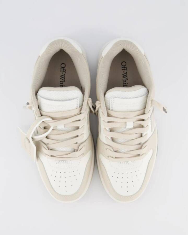 Off White Dames Out Of Office Sneaker Wit Beig White Dames