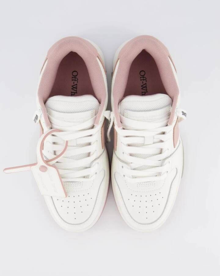 Off White Dames Out Of Office Sneaker Wit Roze White Dames