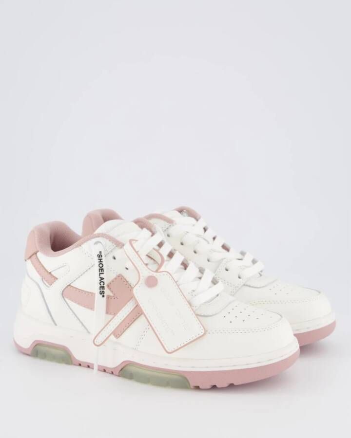 Off White Dames Out Of Office Sneaker Wit Roze White Dames