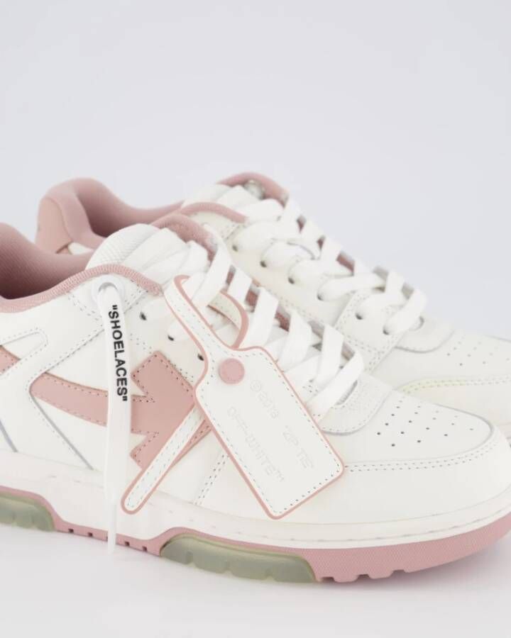 Off White Dames Out Of Office Sneaker Wit Roze White Dames