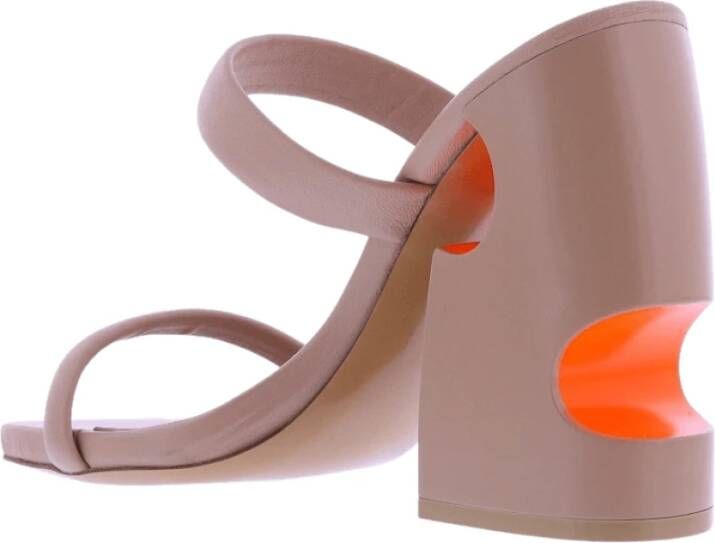 Off White Dames Pop Bulky Nappa Mule Pink Dames