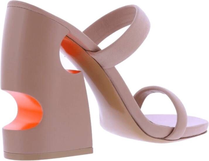 Off White Dames Pop Bulky Nappa Mule Pink Dames