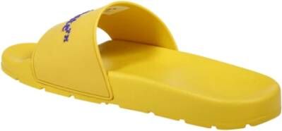 Off White Donkerblauwe Boekachtige Slider Yellow Heren