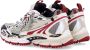 Off White Dynamische Streetwear Sneakers met Pijlmotieven - Thumbnail 2