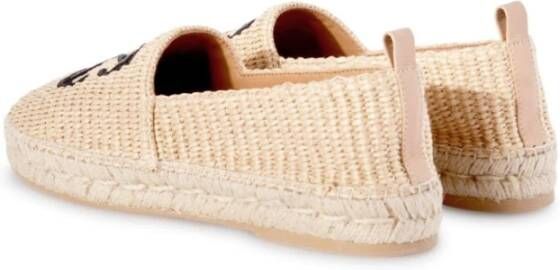 Off White Geborduurde Arrow Raffia Espadrilles Beige Dames - Foto 8