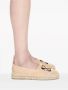 Off White Geborduurde Arrow Raffia Espadrilles Beige Dames - Thumbnail 12