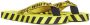 Off-White Industrial teenslippers met diagonale streep Geel - Thumbnail 2