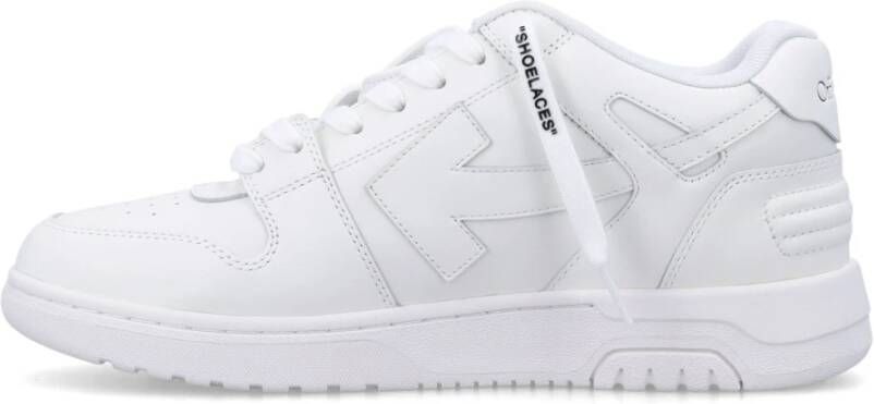 Off White Geanimeerde Leren Sneakers Multicolor Heren