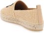 Off White Geborduurde Arrow Raffia Espadrilles Beige Dames - Thumbnail 13