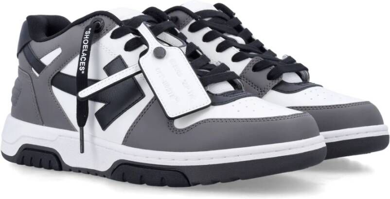Off White Geperforeerde leren sneakers met ritssluiting Multicolor Heren