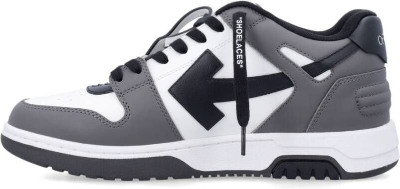 Off White Geperforeerde leren sneakers met ritssluiting Multicolor Heren