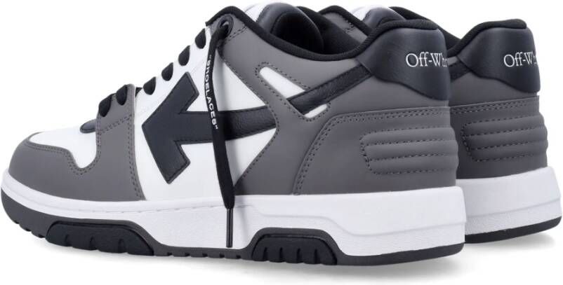 Off White Geperforeerde leren sneakers met ritssluiting Multicolor Heren