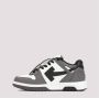 Off White Grijze Leren Sneakers Stijlvol Ontwerp Multicolor - Thumbnail 3
