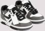 Off White Grijze Leren Sneakers Stijlvol Ontwerp Multicolor - Thumbnail 4