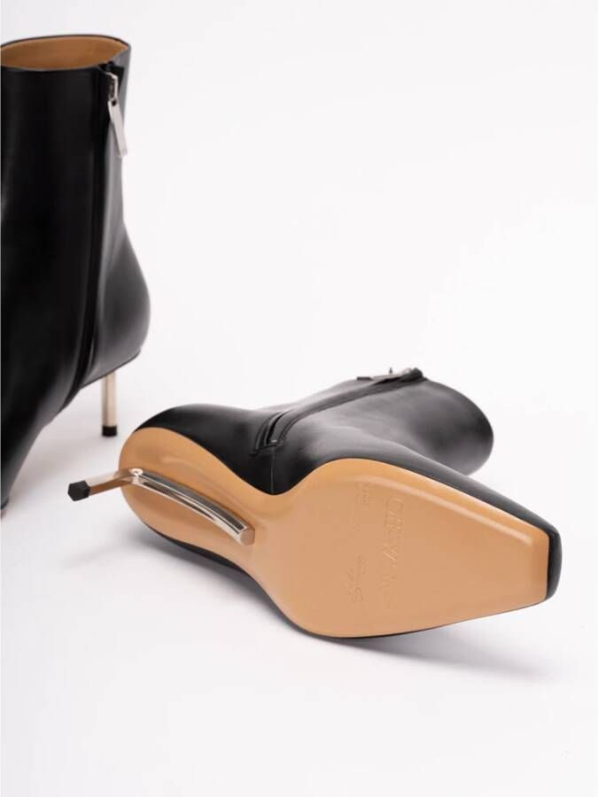 Off White Heeled Boots Zwart Dames