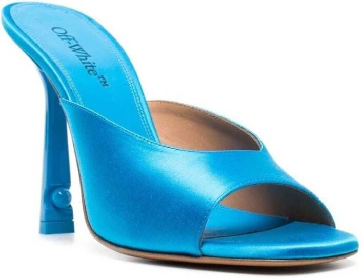 Off-White Pop Lollipop muiltjes met puntige neus Blauw - Foto 2