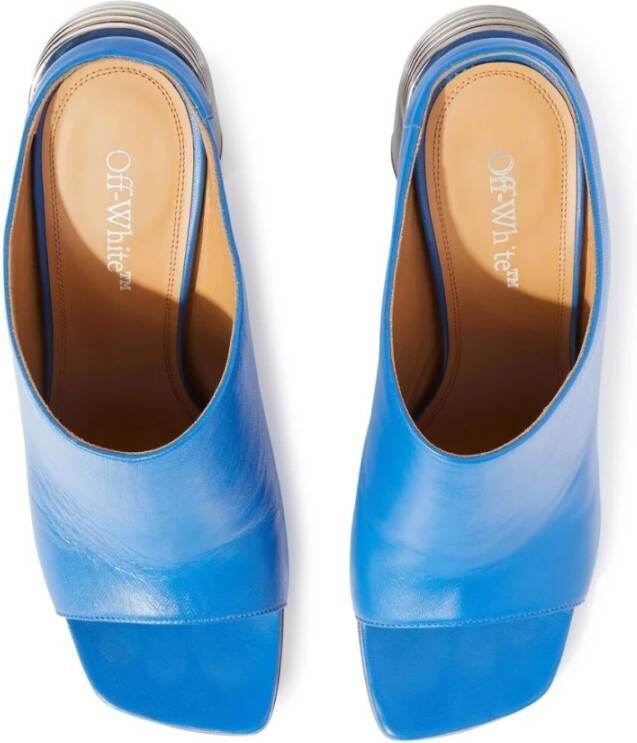 Off-White Spring muiltjes met hoge hak Blauw - Foto 2