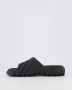 Off White Zwarte Rubberen Slides met Diagonale Strepen Black Heren - Thumbnail 10