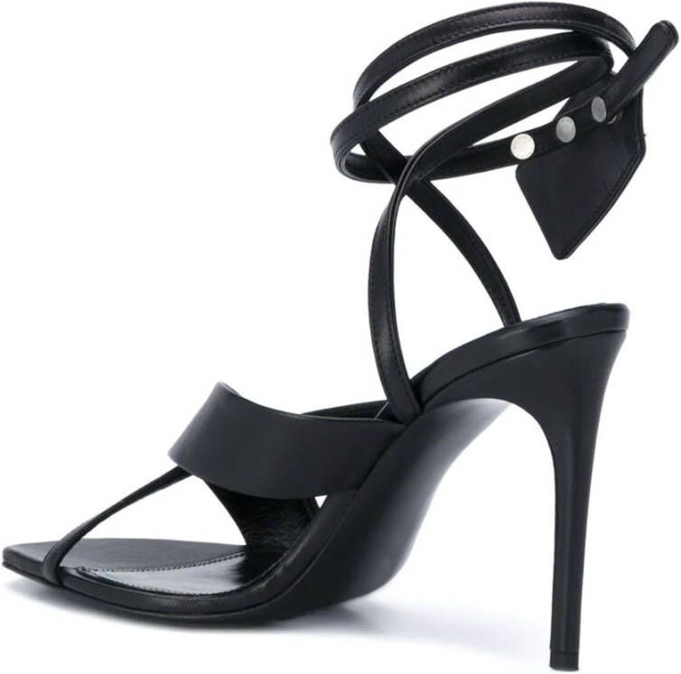 Off White High Heel Sandals Zwart Dames