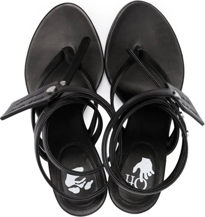 Off-White Sandalen met rits Zwart - Foto 6