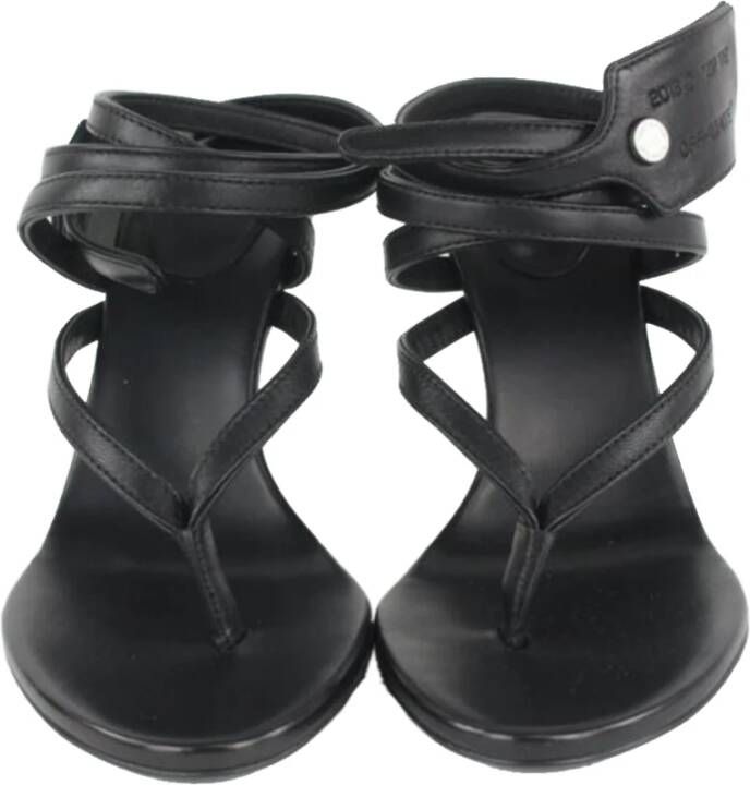 Off-White Sandalen met rits Zwart - Foto 7