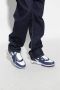 Off White Mid Top Sneakers met Velcro Sluiting Blue Dames - Thumbnail 8