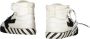 Off White High-top Vulcanized Sneakers met Diagonaal Geplaatste Banden White Heren - Thumbnail 3